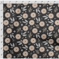 thumbnail image 5 of Soimoi Floral Printed, Japan Crepe SatinFabric By The Yard-54 Inch WideDecorative Sewing Fabric For Dresses, Kimonos, Gowns-Gray, 5 of 5