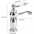 thumbnail image 2 of Vintage Faucet, Quick Installation Solid Brass Basin Tap with Pure Lead-Copper Material, Ultra-High Temperature Ceramic Spool for Hot/Cold Water Basin Tap in Your Bathroom or, 2 of 5