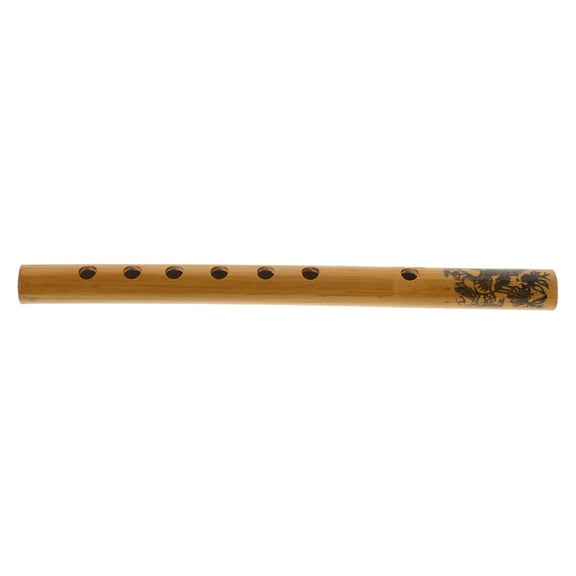 OUNONA Bamboo Flute for Children and Students Six Holes Design Ideal for Practice and Performance Yellow Color Lightweight and Durable