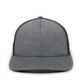 thumbnail image 3 of OC Sports OC12M Phenom Performance Twill Front Panel Cap -Heathered Graphite Black, 3 of 8
