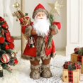 thumbnail image 4 of Adornos de muñecos de Papá Noel grandes de 60 cm, figura de Papá Noel de pie, decoración navideña para el hogar, regalo para niños, decoración navideña para el hogar, 4 of 5