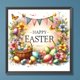 thumbnail image 3 of Pintura de diamante 5D DIY taladro redondo completo feliz Pascua Kit decoración del hogar arte 30x30cm, 3 of 9