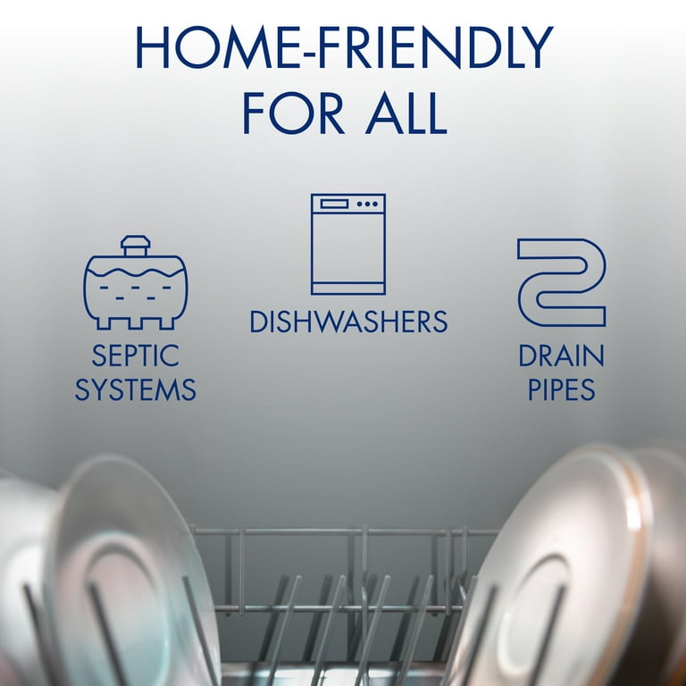 Glisten Dishwasher Cleaner & Disinfectant Liquid, Lemon Scent