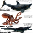 thumbnail image 5 of Movable Jaw Ocean Animal Set – 13" Mosasaurus, 10.6" Megalodon Shark & 7.8" Octopus | Highly Detailed & Realistic Action Figures for Kids & Collectors, 5 of 5