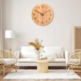 thumbnail image 2 of Reloj de pared de madera, reloj de pared de diseño moderno de 30 cm, reloj de pared gigante silencioso, reloj de pared vintage, decoración para sala de estar, dormitorio, hogar, oficina, cocina, 2 of 5