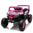 thumbnail image 3 of Ambifirner 12v Kids Ride On Electric Utv W/2.4g Parents Control,Slow Start& Swing Function,Anti-Slip Wheels With Front Shock Absorbers,Led Lights,Built-In Music Player For Kids Gift Aged 3-5, 3 of 9