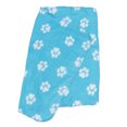 thumbnail image 4 of Pet Blanket for Dog Cat Animal Paw Double-sided Fleece Blankets All Year Round Puppy Kitten Bed Sleep Mat 60x70cm (Light Blue Background with White Paws), 4 of 7