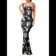thumbnail image 2 of Vestido Maxi Bohemio de Verano para Mujer, con Estampado Floral, Tirantes Finos, Sin Mangas y Ajustado de los Valles S, 2 of 10
