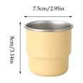 thumbnail image 4 of Yhmxh Stackable Stainless Steel Coffee Cup, 9.5 oz Portable Mini Metal Tumbler, Unlined Reusable Water Mug for Coffee Tea Beverage, Lightweight Outdoor Camping Office Drinking Cup 280ml, 4 of 7