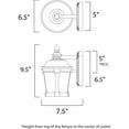 thumbnail image 3 of Maxim Lighting - LED Outdoor Wall Sconce - Outdoor Wall Mount - Dover-9W 1 LED, 3 of 5