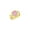 Pink Ice, variant on Rings for Women 14K Gold Plated Silver Ring XOXO Hugs & Kisses 9X7MM Gemstone & Diamond Ring October Pink Ice Jewelry for Women Size 6