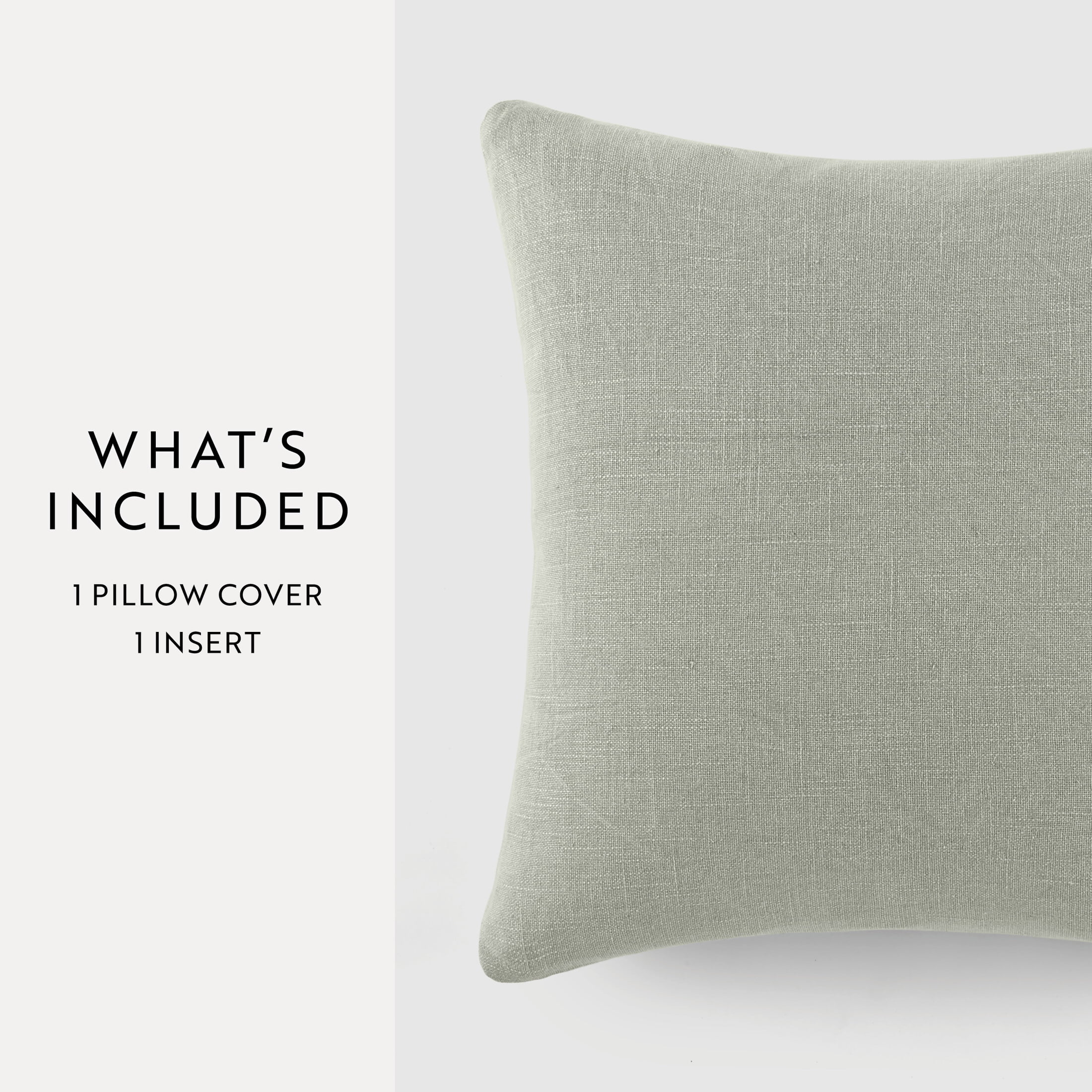 Stone Washed Throw Pillows in Distressed Cotton Solid Light Gray by Comfort Canopy