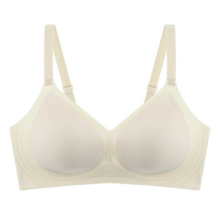 Bras for Women Lace Bralettes Plus Size No Underwire Seamless Push Up Full Coverage Comfort Lingeries Bra Beige 3 38 B