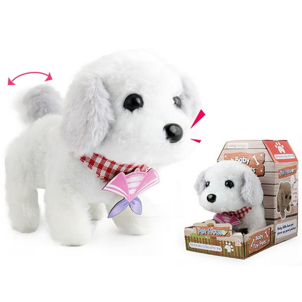 Plush Puppy Dog Walking Barking Electronic Interactive Pet Toy for