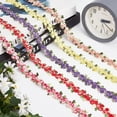 thumbnail image 5 of 5 Yards Flower Trim Ribbon Floral DIY Lace Applique Sewing Craft Lace Edge Trim for Wedding Dresses Embellishment Purple, 5 of 9