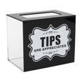 thumbnail image 2 of 4 Pack Acrylic Tip Boxes, Tip Jar Donation box, Acrylic Tip Jar Box, 6 x 4 x 5 Inch Tip Collection, Donation, (Black, Clear), 2 of 9