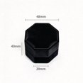 thumbnail image 2 of Octagon Velvet 3 Slots Ring Box, Engagement Wedding Keepsake Jewelry Box, for Proposal and Ceremony Display, Black, 2 of 2