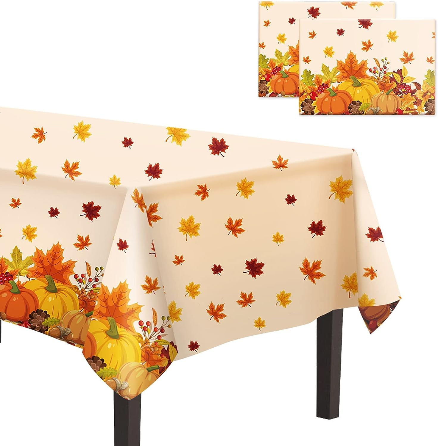 Halloween Tablecloth, 1 Pack 60x102” Disposable Table Cover, Rectangle