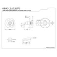 thumbnail image 2 of Kingston Brass Magellan Single Handle Tub Faucet, 2 of 2