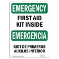 thumbnail image 1 of SignMission OS-EM-P-710-L-10321 - Trousse de Premiers Soins à l'Intérieur Bilingue, 1 of 1