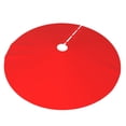 thumbnail image 2 of Kll 30" Christmas Tree Skirt Red Xmas Tree Skirts Mat For New Year Xmas Holiday Party Indoor Outdoor Home Decoration, 2 of 9