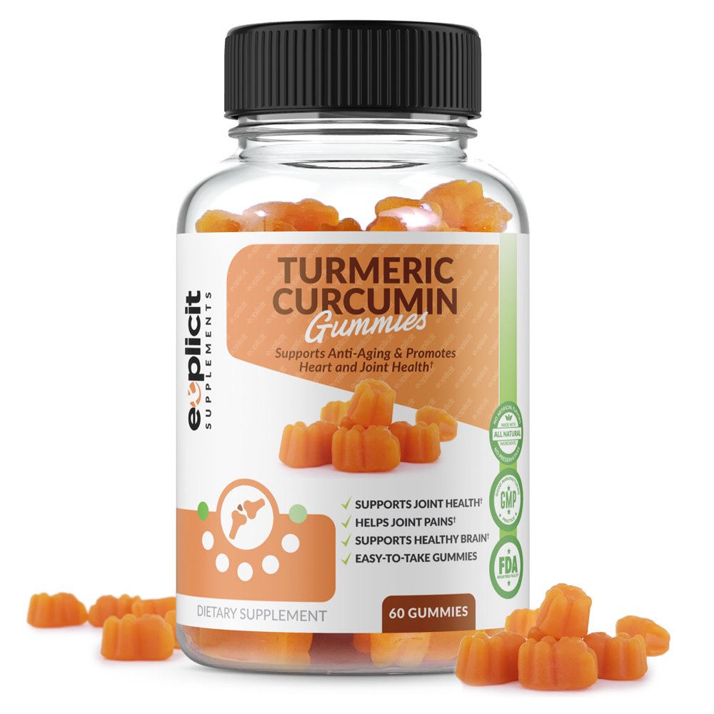 Turmeric Curcumin Gummies with Black Pepper Natural, EasytoTake