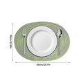 thumbnail image 2 of Oval Placemats Washable Placemats For Kitchen Table, 19.6 X 13.7 Inch (green, Brown, Grey, Yellow), 2 of 3