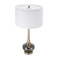 thumbnail image 3 of D15x29" Modern Glass Drum Table Lamp   Stylish Decor for Living Room Bedroom Office  Lamp Shade Assembly Required, 3 of 9
