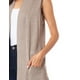thumbnail image 3 of Chaleco ligero tejido con bolsas color Café AMAD Casual para mujer Talla XL, 3 of 5