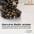 thumbnail image 2 of 11-inch Amberalia Amber Infant necklace, imported from Lithuania. Certified Baltic Sea amber with gift box, customized message, and engraved storage linen bag included., 2 of 5