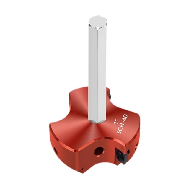 Escariador de tuberías de PVC de triple hoja, 3 cabezales, protector de conexiones para plomería, herramienta escariadora de conexiones de 1/2", 1 pulgada