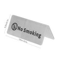 thumbnail image 2 of Table Signs Stainless Steel Double Side Tent Style Reserved Tables Top Sign Sided Versatile Silver Tabletop Card for Party Wedding Hotel Restaurants Hotels Coffee Bar Pub (Stainless steel 2), 2 of 9