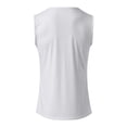 thumbnail image 3 of Bcfgryg Men's Sleeveless Wide Shoulder Tank Top For Summer Fitness Sports And Casual Wear Mens Casual Vest White XXXXL, 3 of 4