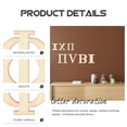 thumbnail image 4 of Shisuyan Rustic Style Greek Letters Cutouts Natural Wood Color 72Pcs 5x5in, 4 of 8