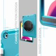 thumbnail image 5 of Dteck iPad 8th (2020)/ 7th Gen (2019) Case, Hybrid Shockproof Rugged Wtih Soft HD Screen Protecotor / Pencil Holder 3 Layer Armor Adjustable Hand Strap 360 Rotating Kickstand Cover, lightblue, 5 of 10