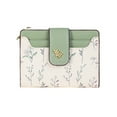thumbnail image 2 of Women's Floral Purse Slim Card Holder Compact Wallet Stylish Clutch For Daily Use Practical Accessory Lightweight Secure, 2 of 4