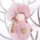 thumbnail image 4 of Ángel de peluche rosa para Navidad, muñeco de nieve, colgante de Papá Noel, muñeco de nieve, alce, adornos para árbol de Navidad, regalos de decoración para Navidad, 4 of 5