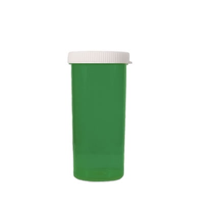 Green Snap Cap Vials with Caps