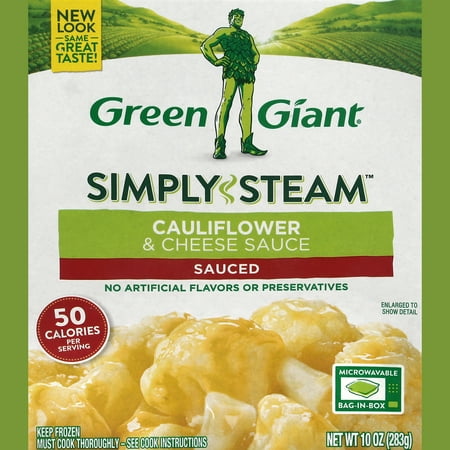 Green Giant Simply Steam Sauced Cauliflower & Cheese Sauce 10 oz