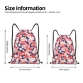 thumbnail image 4 of Easygdp Japanese Cherry Blossoms Drawstring Backpack, Beach Sackpack, Travel Sackpack Lightweight for Sports, Gym, Travel, Swimming - Medium, 4 of 9
