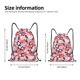 thumbnail image 2 of Fotbe Japanese Cherry Blossoms Bolsa Mochila con Cordón Estampada, Bolsa de Gimnasio Deportiva, Bolsa Cinch, Bolsa con Cordón para Hombres y Mujeres-Medium, 2 of 6