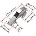 thumbnail image 3 of Cabinet Doors Hinges 4 PCS, 4 inch Hidden Frameless Cabinet Hinges Easy to Install, Soft Closing Concealed Cabinet Hinge with Screws, 3 of 8