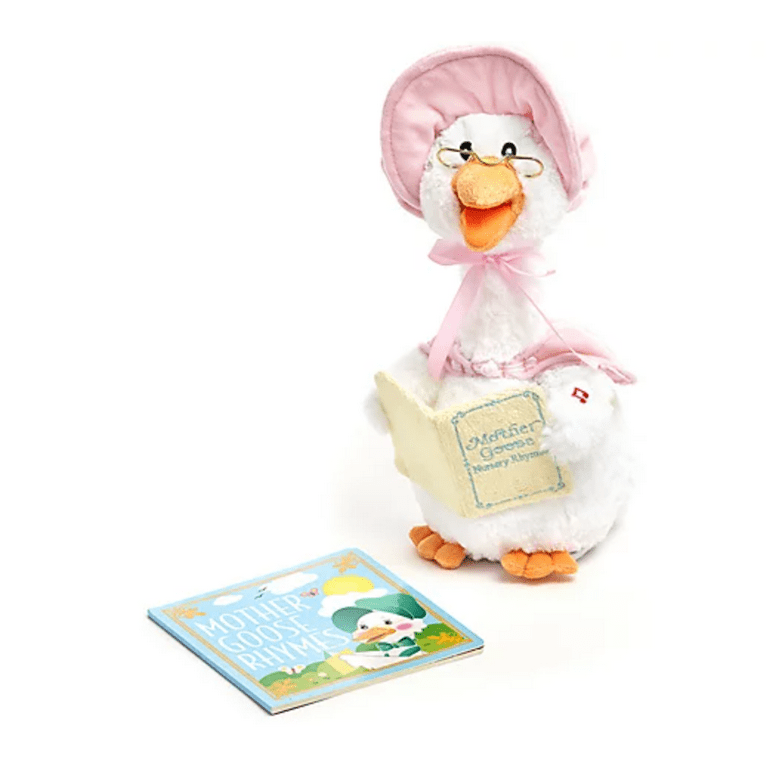 Cuddle Barn Mother Goose Animated Plush with Board Book Sings