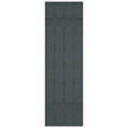 thumbnail image 5 of Ekena Millwork 14 in. W x 39 in. H Builders Edge, Standard Four Board Joined (2 Batten), Board-n-Batten Shutters, Includes Matching Installation Spikes (Per Pair), 419 - Storm Cloud, 5 of 12