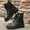 #238-Black, variant on Roncen Women's Chunky Heel Ankle Boots - Thick Sole Lace-Up Zipper Design Comfortable Elevating Wide Width Shoes for Fall Winter Casual Wear