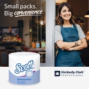 Scott Professional Standard Roll Toilet Paper, Bulk (13607), 2-Ply, Elevated Design, White, Individually Wrapped, Compact for Easy Storage (20 Rolls of 550 Sheets, 11,000 Sheet Total)