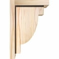 thumbnail image 3 of 7 1/2"W x 8"D x 12"H Alpine Smooth Corbel w/Backplate, Douglas Fir, 3 of 9