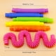 thumbnail image 4 of Tubos De Rebote Tubo corrugado de plástico Pop Tubes Fidget Toys Stress Relief Sensory Toys Random Tmvgtek libre de BPA, 4 of 4