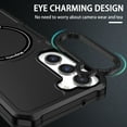 thumbnail image 3 of Allytech for Samsung Galaxy S23 Plus/S23+ Case, Support Magsafe Wireless Charging Military Grade Hard PC Shockproof Anti-Scratch TPU Case for Samsung S23 Plus 5G, Black, 3 of 10