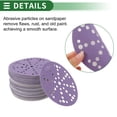thumbnail image 4 of 70 Pcs Discos de Lija Redondos 320 Grano Hook and Loop Hojas de Lijado Universales para Reacondicionamiento Automotriz 150x150mm Abrasivo Cerámico Púrpura, 4 of 7